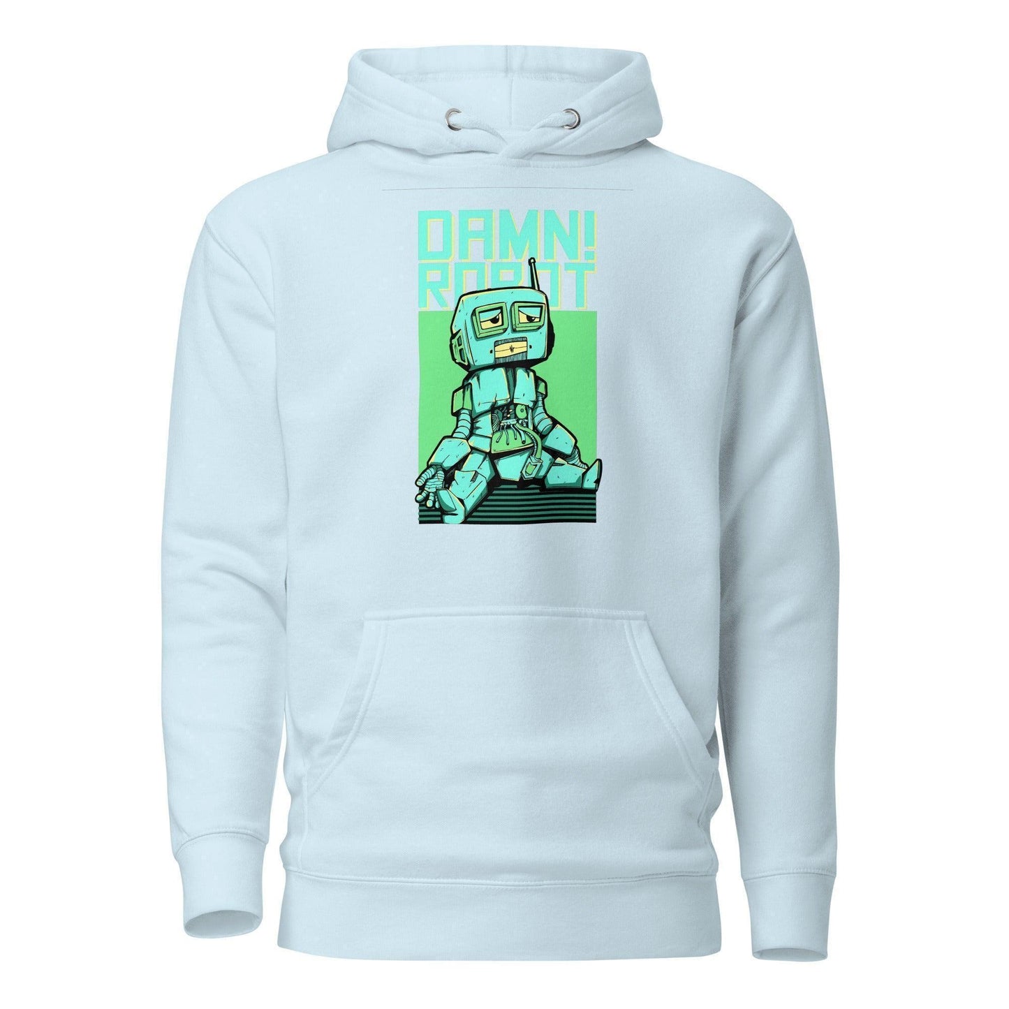 Damn Robot Hoodie Hoodie 49.99 angenehm, Außenseite, Baumwolle, Bündchen, Damen, elastische, Frau, Freizeitaktivitäten, gemütlich, Haut, Herren, Hoodie, ideal, Kapuzenpullover, Komfort, Kängurutasche, lässige, Mann, Material, optimaler, Passform, stylisch, Unisex, weiches JLR Design