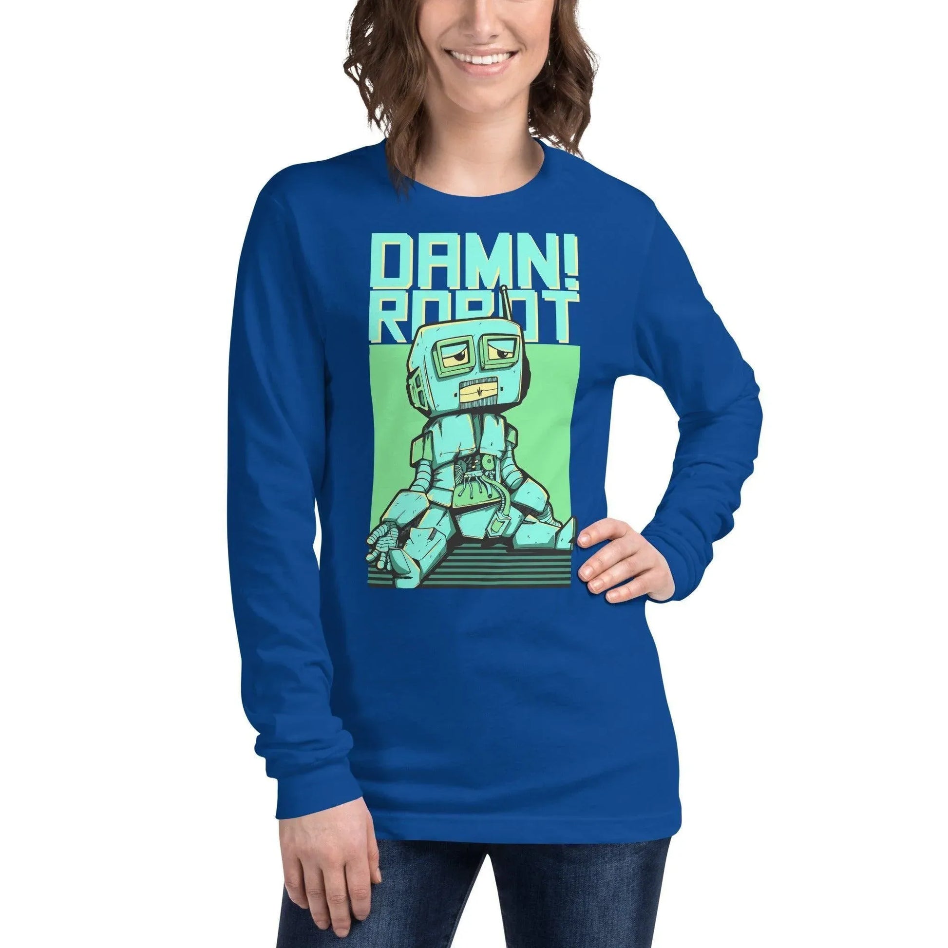 damn-robot-langarmshirt-langarmshirt-jlr-design-46858 - JLR Design