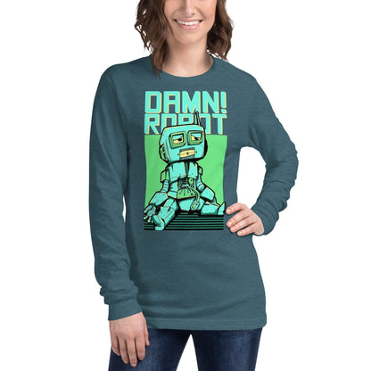 Damn Robot Langarmshirt Langarmshirt 44.99 angenehmes, Auswahl, Baumwolle, Begleiter, bequem, Damen, damn, Design, Farben, figurbetonter, Frau, Fäden, Herren, hochwertige, Jacke, Jahreszeit, Kombination, Langarm, Langarmshirt, Longsleeve, Mann, Materialien, Passform, Polyester, Premium, Qualität, reguläre, Rippbündchen, robot, Rundhalsausschnitt, Schnitt, Seitennähte, Silhoutee, style, T-Shirt, Tragegefühl, Unisex, Überdecknaht JLR Design