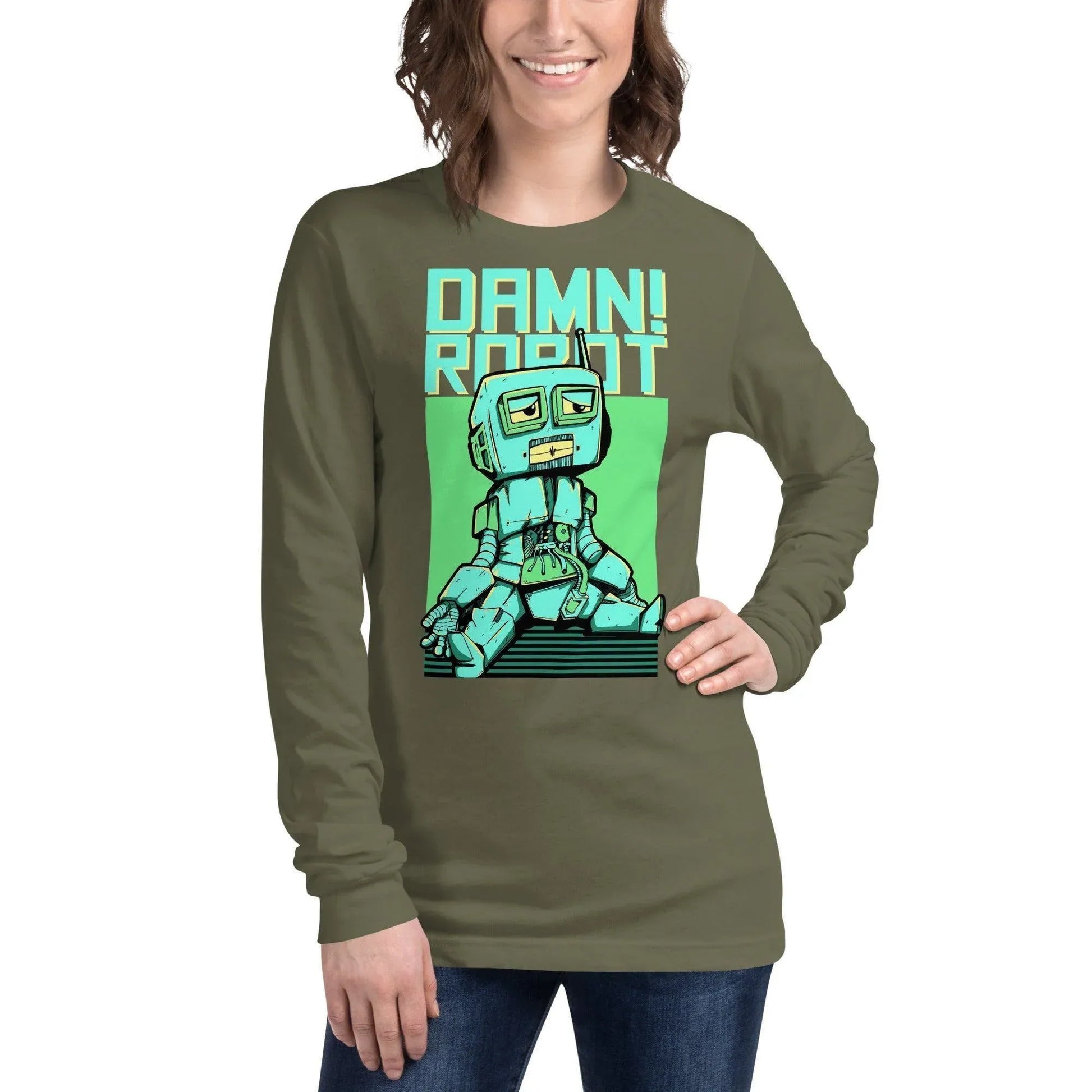 damn-robot-langarmshirt-langarmshirt-jlr-design-94286 - JLR Design