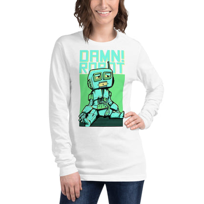 Damn Robot Langarmshirt Langarmshirt 44.99 angenehmes, Auswahl, Baumwolle, Begleiter, bequem, Damen, damn, Design, Farben, figurbetonter, Frau, Fäden, Herren, hochwertige, Jacke, Jahreszeit, Kombination, Langarm, Langarmshirt, Longsleeve, Mann, Materialien, Passform, Polyester, Premium, Qualität, reguläre, Rippbündchen, robot, Rundhalsausschnitt, Schnitt, Seitennähte, Silhoutee, style, T-Shirt, Tragegefühl, Unisex, Überdecknaht JLR Design