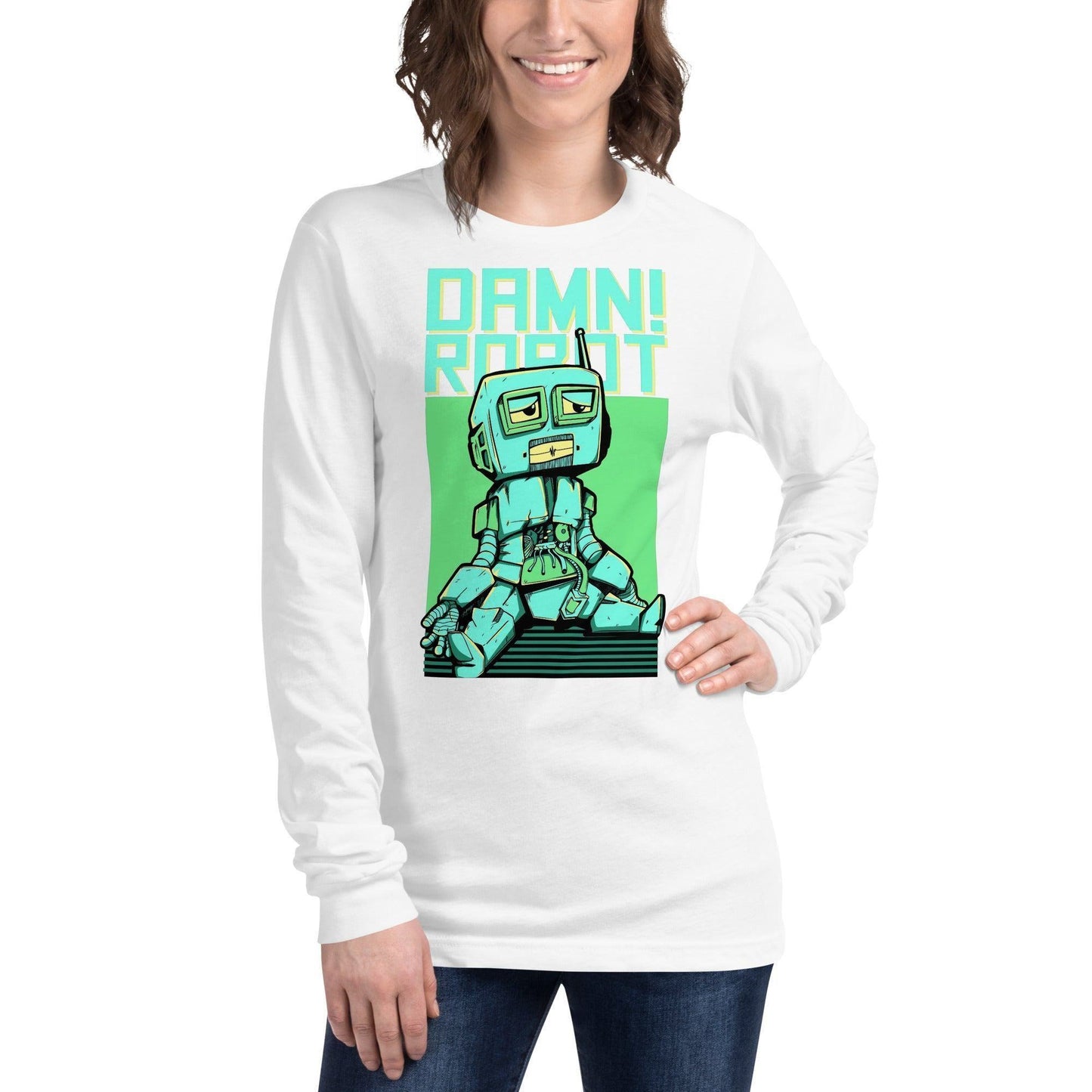Damn Robot Langarmshirt Langarmshirt JLR Design