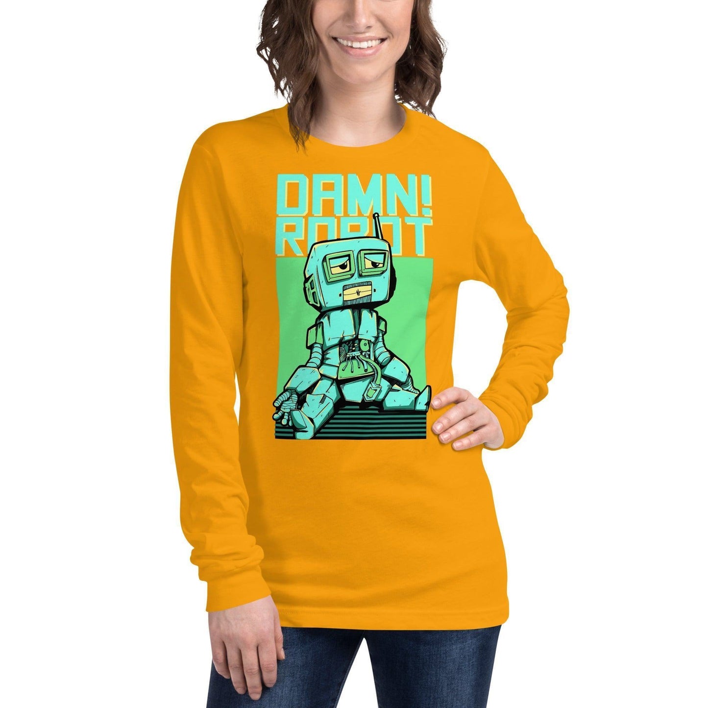 Damn Robot Langarmshirt Langarmshirt JLR Design