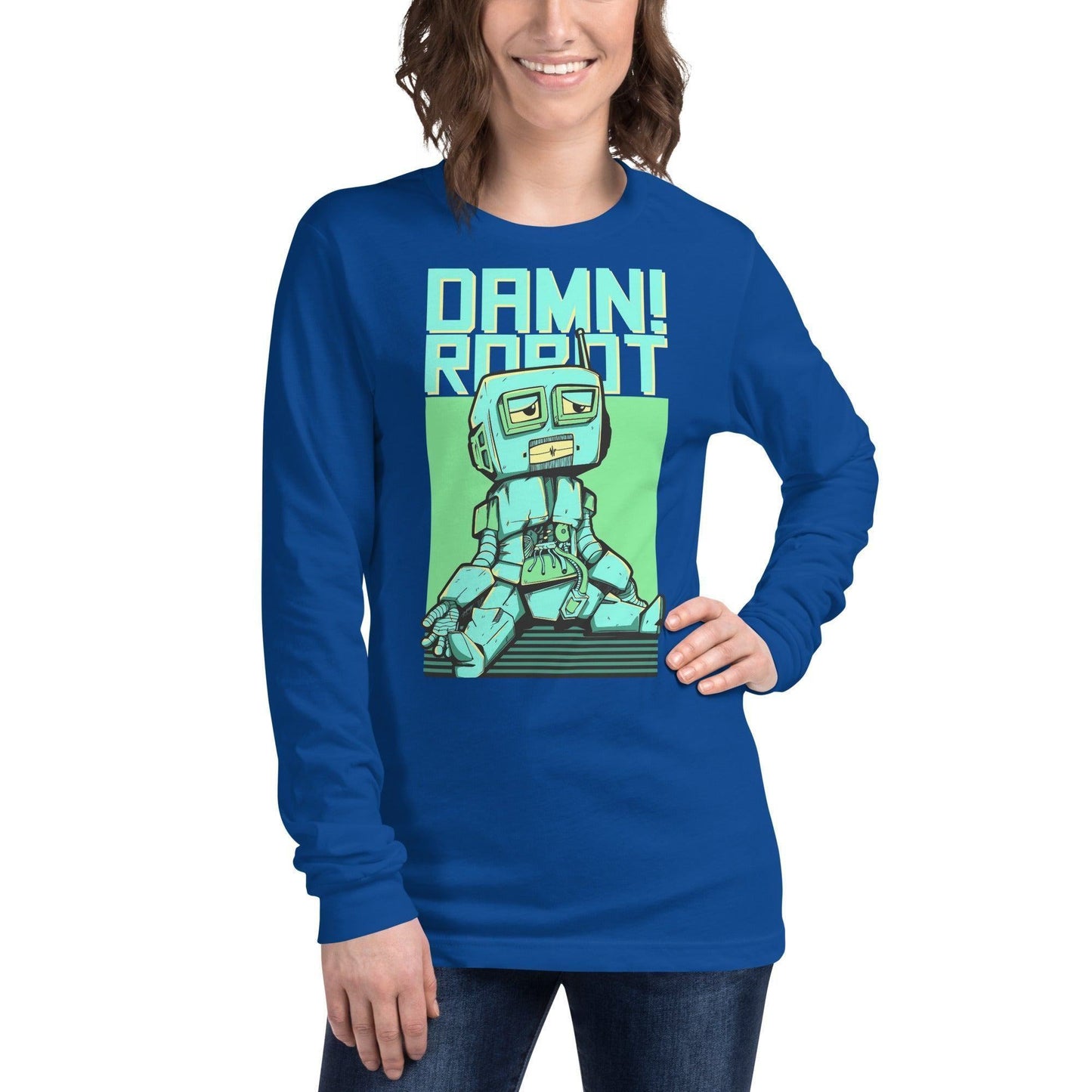 Damn Robot Langarmshirt Langarmshirt JLR Design