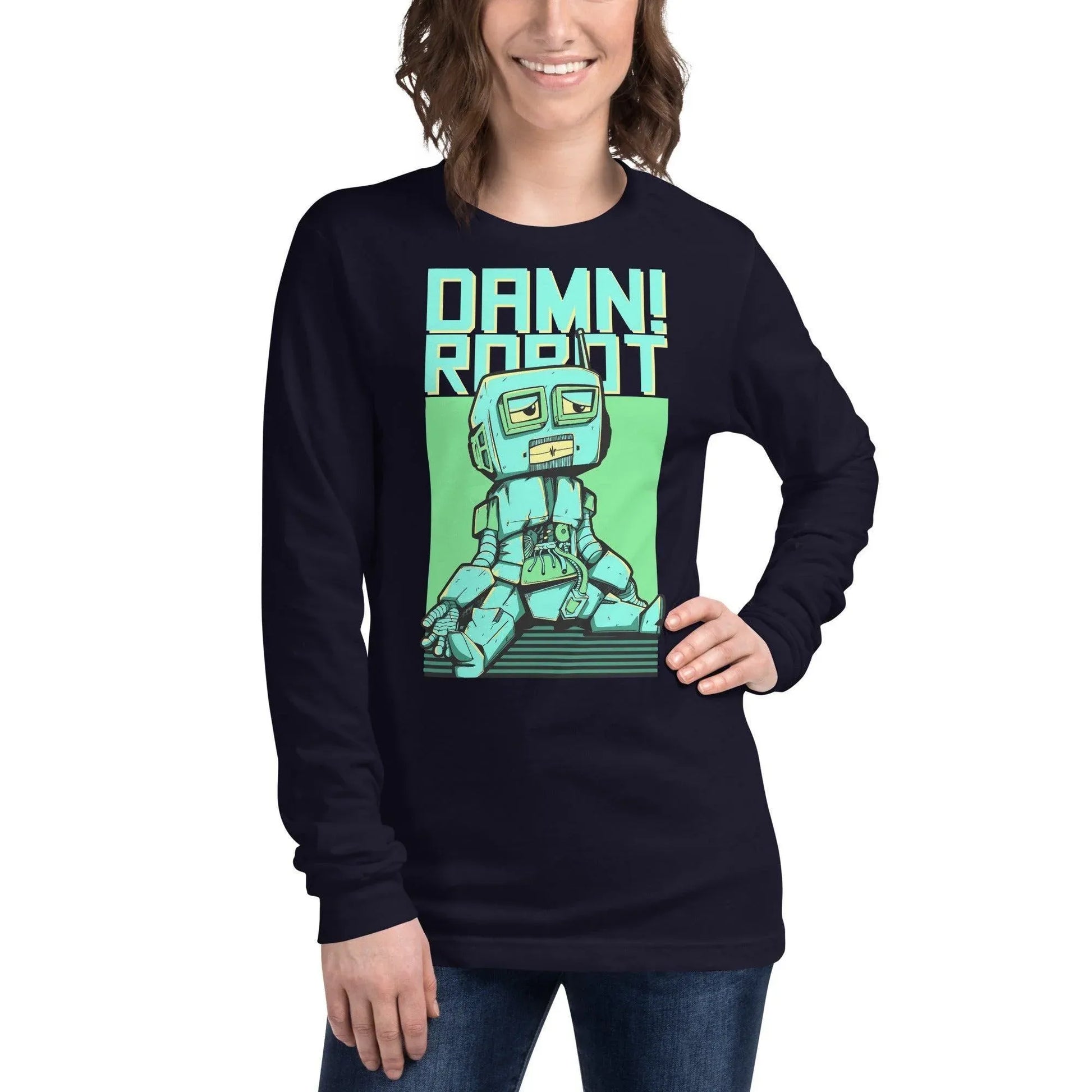 Damn Robot Langarmshirt Langarmshirt JLR Design
