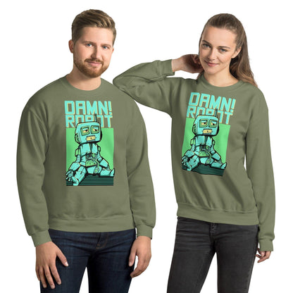 Damn Robot Pullover Pullover 39.99 Allrounder, angenehmes, Baumwolle, Begleiter, Damen, Damn, Design, doppelnaht, feingesticktes, Fleece, Frau, hergestellt, Herren, hochwertige, kalte, Kleiderschrank, kombinieren, kuschelig, lässiger, Mann, Outfit, Polyester, Pullover, Rippausschnitt, Robot, Saum, Schnitt, Tage, Trageerlebnis, Tragegefühl, vielseitig, warm, zeitloses, Ärmelbündchen JLR Design