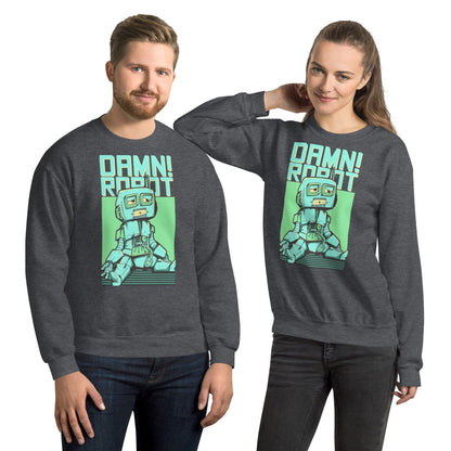 Damn Robot Pullover Pullover 39.99 Allrounder, angenehmes, Baumwolle, Begleiter, Damen, Damn, Design, doppelnaht, feingesticktes, Fleece, Frau, hergestellt, Herren, hochwertige, kalte, Kleiderschrank, kombinieren, kuschelig, lässiger, Mann, Outfit, Polyester, Pullover, Rippausschnitt, Robot, Saum, Schnitt, Tage, Trageerlebnis, Tragegefühl, vielseitig, warm, zeitloses, Ärmelbündchen JLR Design