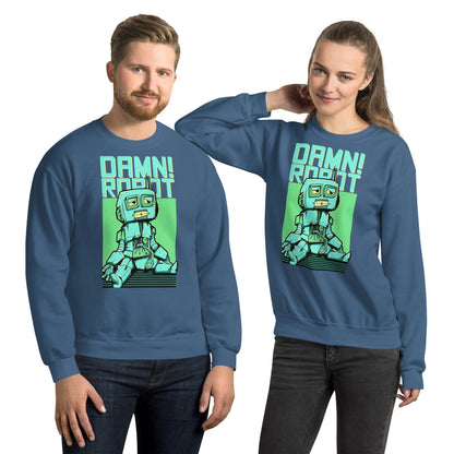 Damn Robot Pullover Pullover 39.99 Allrounder, angenehmes, Baumwolle, Begleiter, Damen, Damn, Design, doppelnaht, feingesticktes, Fleece, Frau, hergestellt, Herren, hochwertige, kalte, Kleiderschrank, kombinieren, kuschelig, lässiger, Mann, Outfit, Polyester, Pullover, Rippausschnitt, Robot, Saum, Schnitt, Tage, Trageerlebnis, Tragegefühl, vielseitig, warm, zeitloses, Ärmelbündchen JLR Design