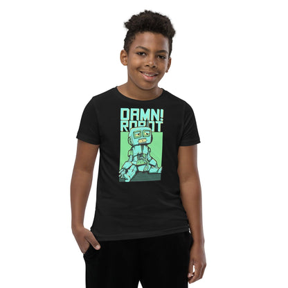 Damn Robot T-Shirt für Jugendliche T-Shirt 36.99 atmungsaktives, Baumwolle, bequem, Biesennadel, Bündchen, Damn, Freizeit, Jugendliche, Kleidungsstück, Kopfhörerkabel, Kordelzug, Level, lockerer, Material, Must-Have, next, Passform, persönlich, Polyester, Robot, Schnitt, Schule, Stickdetail, Style, T-Shirt, Tragekomfort, Unisex, vorgeschrumpft JLR Design