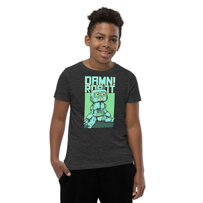 Damn Robot T-Shirt für Jugendliche T-Shirt 36.99 atmungsaktives, Baumwolle, bequem, Biesennadel, Bündchen, Damn, Freizeit, Jugendliche, Kleidungsstück, Kopfhörerkabel, Kordelzug, Level, lockerer, Material, Must-Have, next, Passform, persönlich, Polyester, Robot, Schnitt, Schule, Stickdetail, Style, T-Shirt, Tragekomfort, Unisex, vorgeschrumpft JLR Design