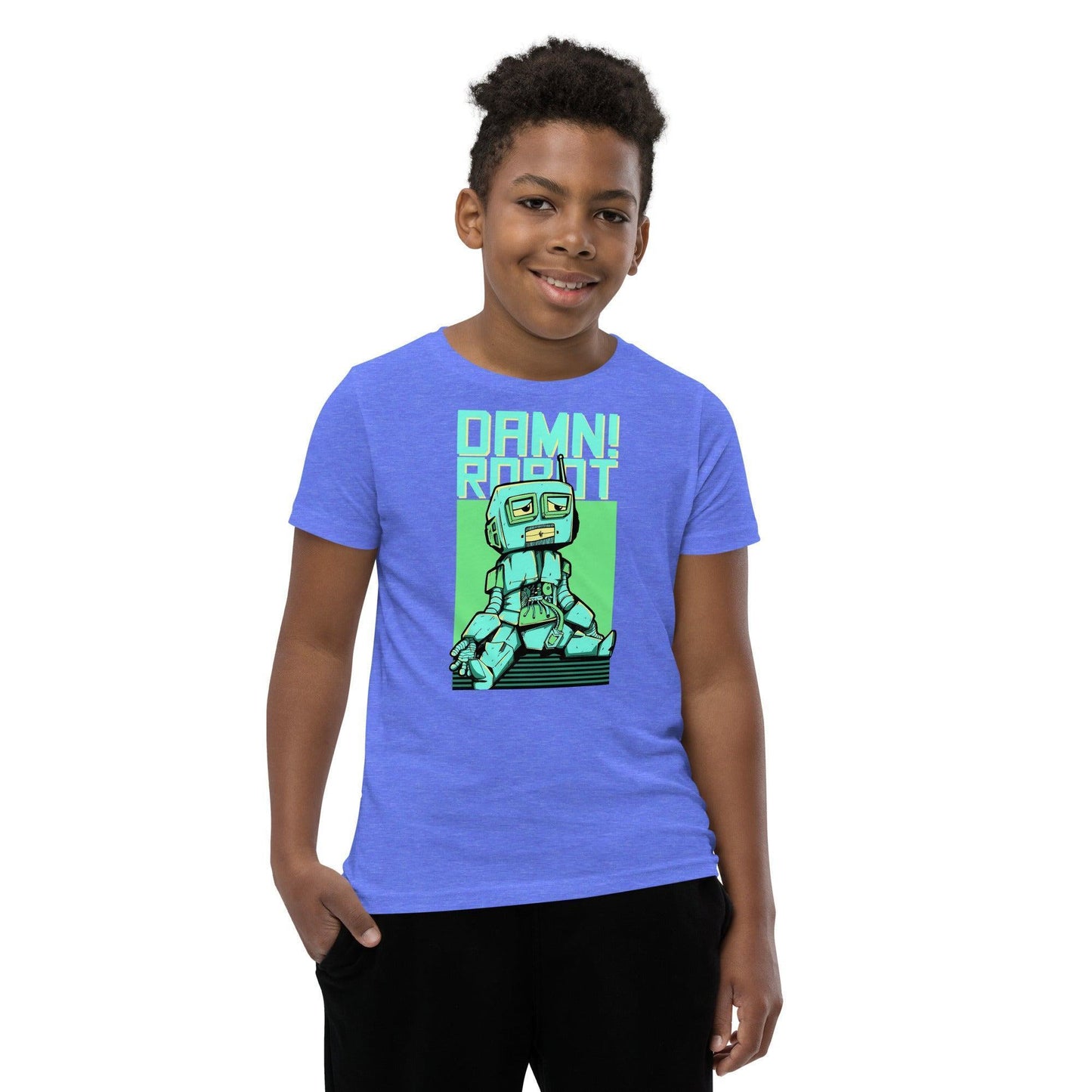 Damn Robot T-Shirt für Jugendliche T-Shirt 36.99 atmungsaktives, Baumwolle, bequem, Biesennadel, Bündchen, Damn, Freizeit, Jugendliche, Kleidungsstück, Kopfhörerkabel, Kordelzug, Level, lockerer, Material, Must-Have, next, Passform, persönlich, Polyester, Robot, Schnitt, Schule, Stickdetail, Style, T-Shirt, Tragekomfort, Unisex, vorgeschrumpft JLR Design