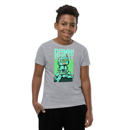 Damn Robot T-Shirt für Jugendliche T-Shirt 36.99 atmungsaktives, Baumwolle, bequem, Biesennadel, Bündchen, Damn, Freizeit, Jugendliche, Kleidungsstück, Kopfhörerkabel, Kordelzug, Level, lockerer, Material, Must-Have, next, Passform, persönlich, Polyester, Robot, Schnitt, Schule, Stickdetail, Style, T-Shirt, Tragekomfort, Unisex, vorgeschrumpft JLR Design