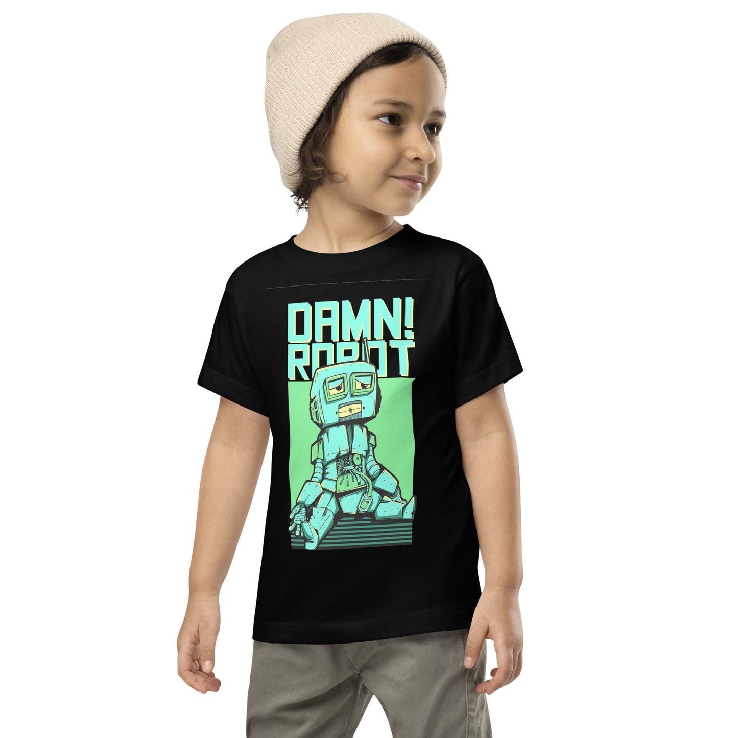 Damn Robot T-Shirt für Kleinkinder T-Shirt 34.99 Alltag, Baby, Baumwolle, bequem, Damn, Design, empfindliche, entspannte, Farben, Haut, Kinder, klassisch, Kleidungsstücken, Kleinkind, kombinieren, langliebig, lebendige, optimaler, Passform, Robot, T-Shirt, Tragekomfort, verspielt, vorgeschrumpft JLR Design