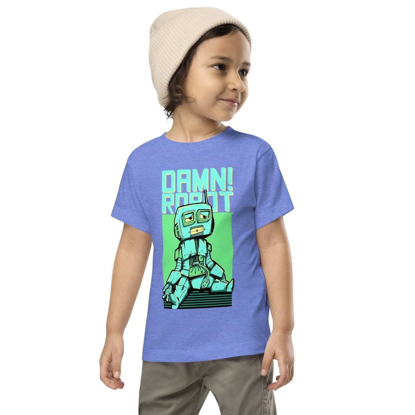 Damn Robot T-Shirt für Kleinkinder T-Shirt 34.99 Alltag, Baby, Baumwolle, bequem, Damn, Design, empfindliche, entspannte, Farben, Haut, Kinder, klassisch, Kleidungsstücken, Kleinkind, kombinieren, langliebig, lebendige, optimaler, Passform, Robot, T-Shirt, Tragekomfort, verspielt, vorgeschrumpft JLR Design