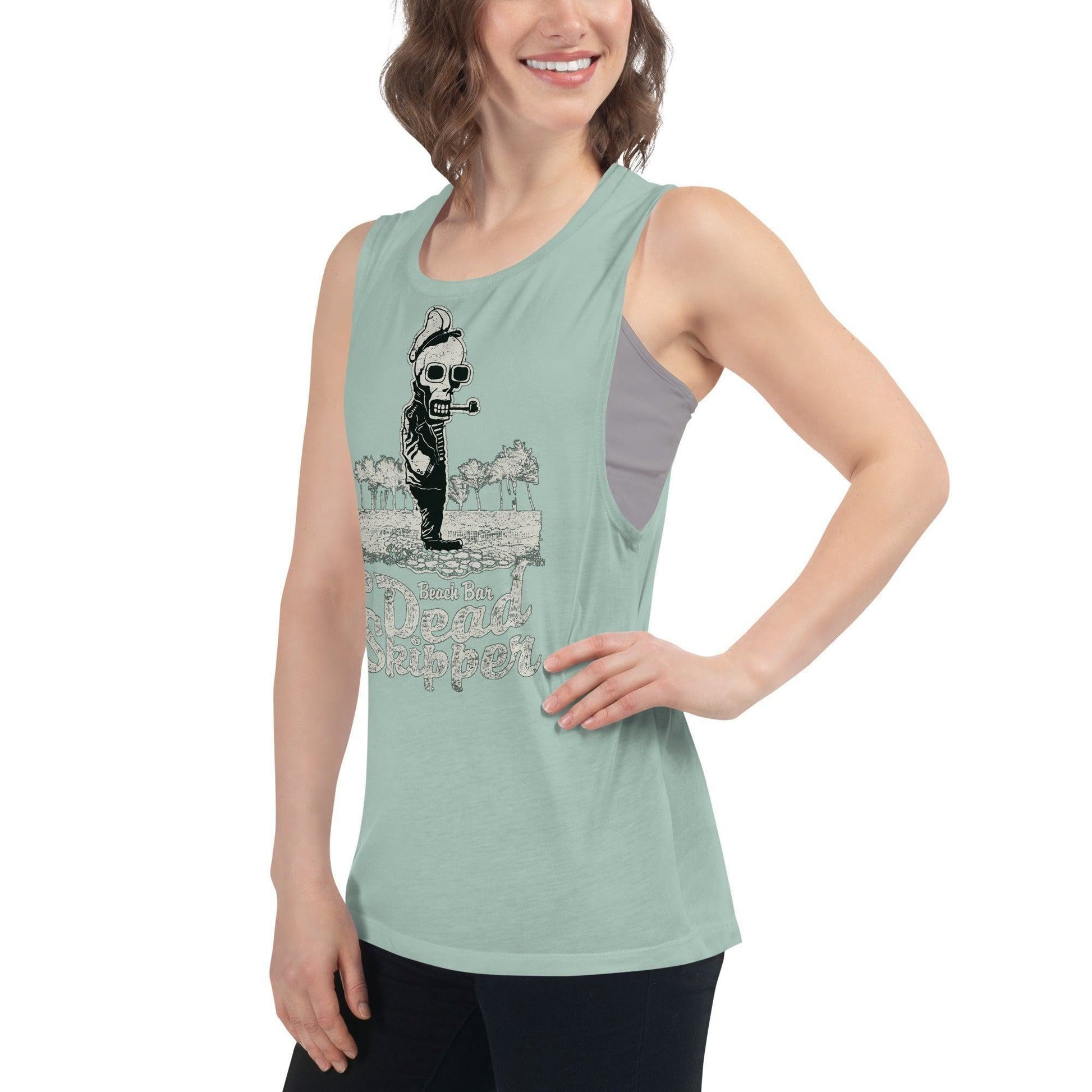 Dead Skipper Damen Tank Top Tank Top 44.99 aktiv, angenehmes, atmungsaktiv, Ausschnitt, betont, Bewegungsfreiheit, breite, Damen, Dead, enganliegend, Farben, Figur, Fitness, Frauen, Gym, Look, Muscle, Must-have, Outfit, Polyester, Skipper, Sommer, Tank, Top, Tragegefühl, Training, Träger, verschiedene, Viskose JLR Design