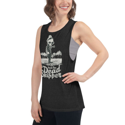 Dead Skipper Damen Tank Top Tank Top 44.99 aktiv, angenehmes, atmungsaktiv, Ausschnitt, betont, Bewegungsfreiheit, breite, Damen, Dead, enganliegend, Farben, Figur, Fitness, Frauen, Gym, Look, Muscle, Must-have, Outfit, Polyester, Skipper, Sommer, Tank, Top, Tragegefühl, Training, Träger, verschiedene, Viskose JLR Design