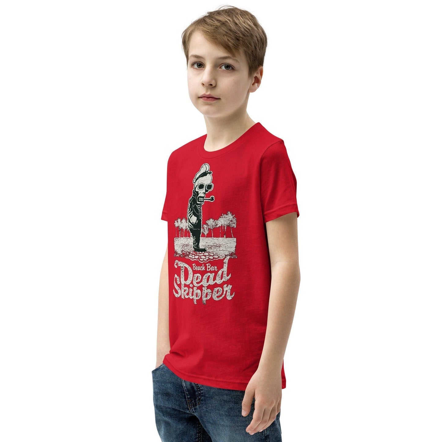 Dead Skipper T-Shirt für Jugendliche T-Shirt 36.99 atmungsaktives, Baumwolle, bequem, Biesennadel, Bündchen, Dead, Freizeit, Jugendliche, Kleidungsstück, Kopfhörerkabel, Kordelzug, Level, lockerer, Material, Must-Have, next, Passform, persönlich, Polyester, Schnitt, Schule, Skipper, Stickdetail, Style, T-Shirt, Tragekomfort, Unisex, vorgeschrumpft JLR Design