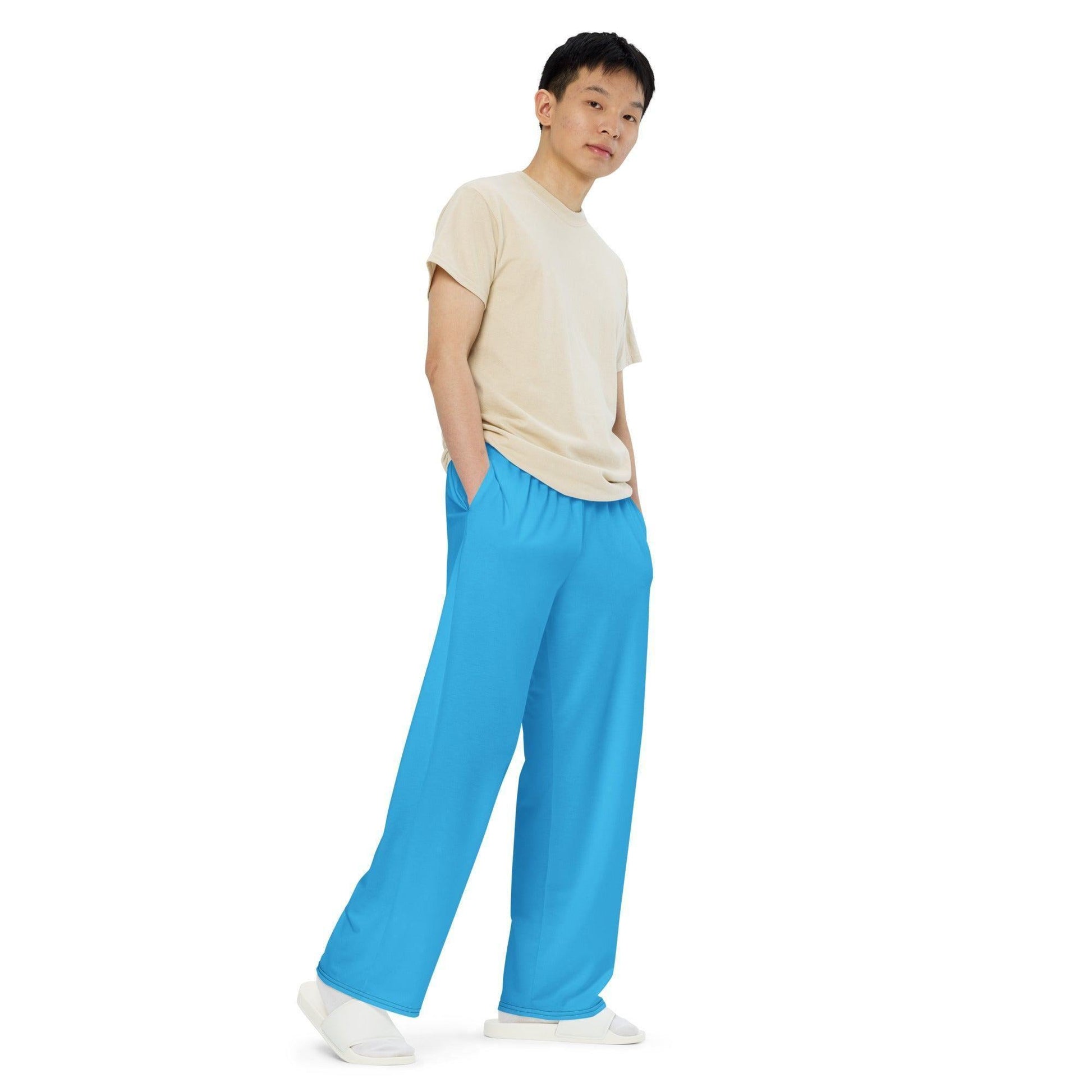 Deep Sky Blue Hose mit weitem Bein Hose mit weitem Bein JLR Design