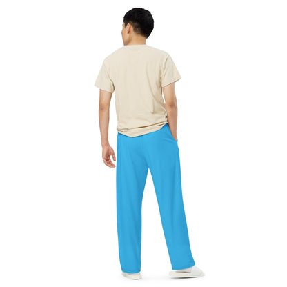 Deep Sky Blue Hose mit weitem Bein Hose mit weitem Bein 53.99 atmungsaktiv, Bein, beont, Bewegungsfreiheit, blau, Blue, Deep, einfarbig, Elastan, Figur, Hose, Komfort, Kordelzug, leicht, Look, Loungewear, luftige, lässig, OEKOTEX100, optisch, Passform, Polyester, Pyjama, Seitentaschen, Sky, Sommer, Stoff, stretch, Taille, weitem JLR Design