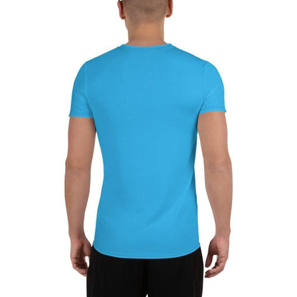 Deep Sky Blue Sport T-Shirt für Herren -- Deep Sky Blue Sport T-Shirt für Herren - XS Sport T-Shirt | JLR Design