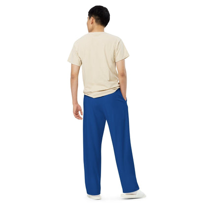 Dunkle Himmelblaue Hose mit weitem Bein -- Dunkle Himmelblaue Hose mit weitem Bein - undefined Hose mit weitem Bein | JLR Design