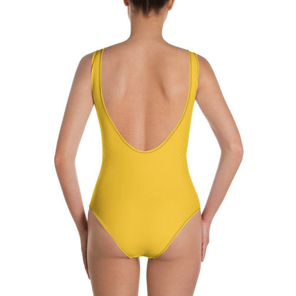 Einteiliger gelber Badeanzug mit Cheeky Passform -- Einteiliger gelber Badeanzug mit Cheeky Passform - undefined Badeanzug | JLR Design