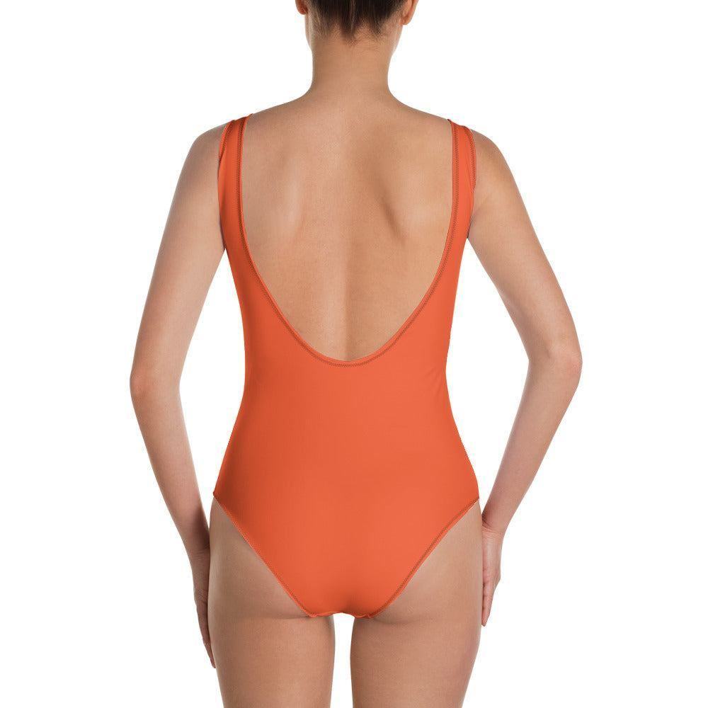 Einteiliger Outrageous Orange Badeanzug mit Cheeky Passform -- Einteiliger Outrageous Orange Badeanzug mit Cheeky Passform - undefined Badeanzug | JLR Design