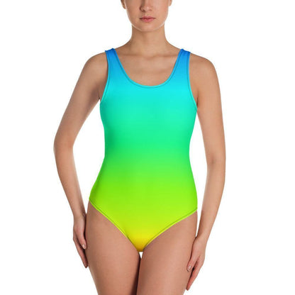 Einteiliger Rainbow Badeanzug mit Cheeky Passform -- Einteiliger Rainbow Badeanzug mit Cheeky Passform - undefined Badeanzug | JLR Design