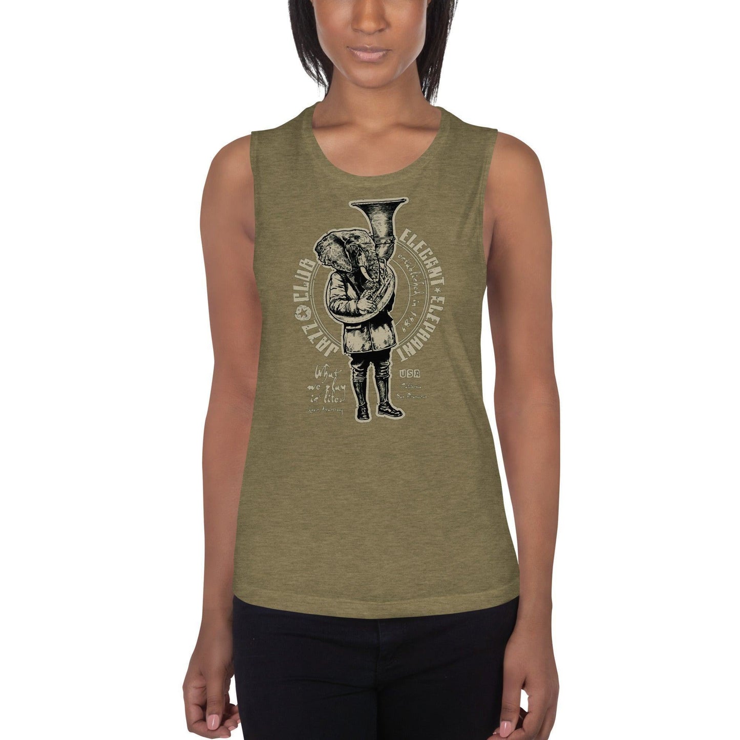 Elegant Elephant Damen Tank Top Tank Top 44.99 aktiv, angenehmes, atmungsaktiv, Ausschnitt, betont, Bewegungsfreiheit, breite, Club, Damen, Elegant, Elephant, enganliegend, Farben, Figur, Fitness, Frauen, Gym, Jazz, Look, Muscle, Must-have, Outfit, Polyester, Sommer, Tank, Top, Tragegefühl, Training, Träger, verschiedene, Viskose JLR Design