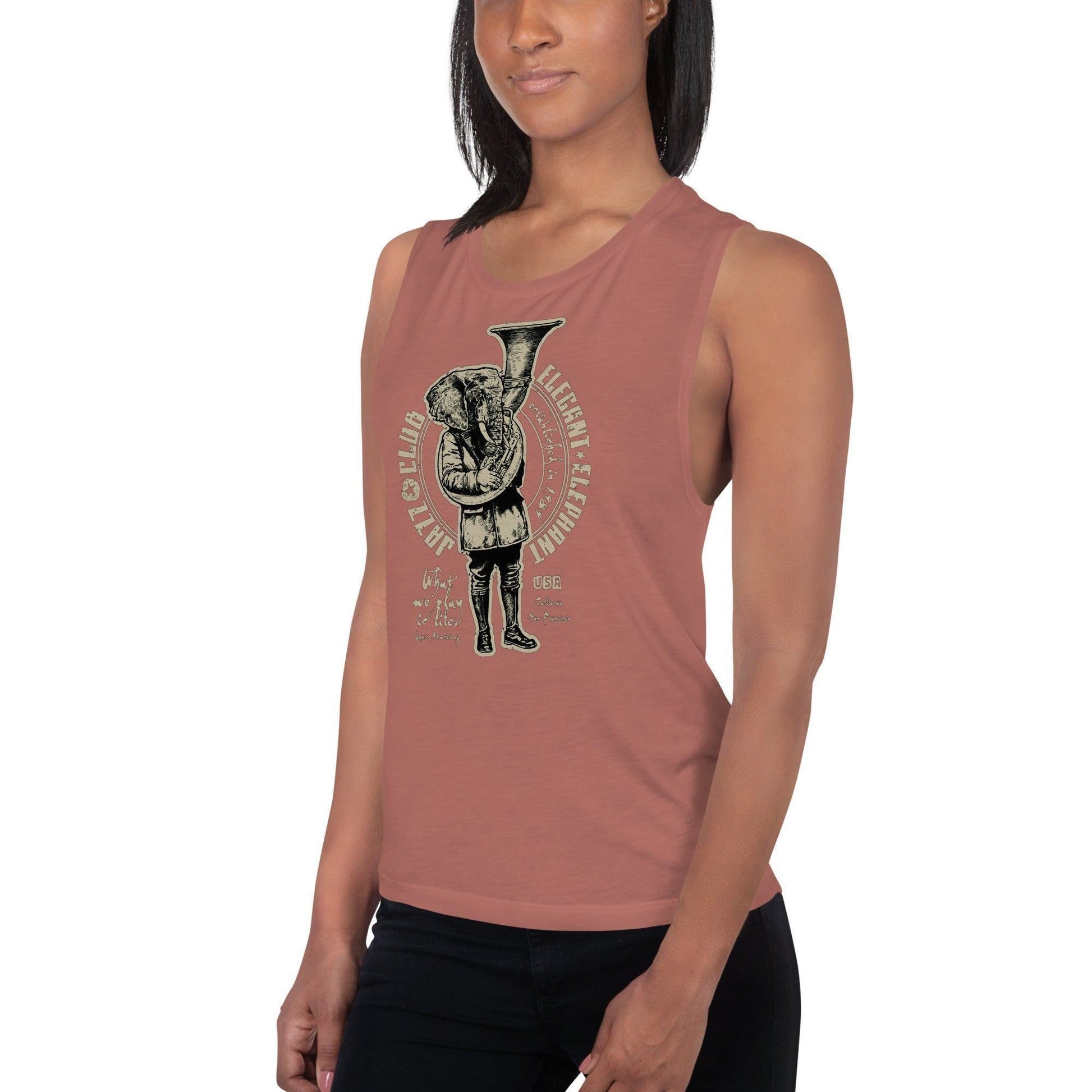 Elegant Elephant Damen Tank Top Tank Top JLR Design