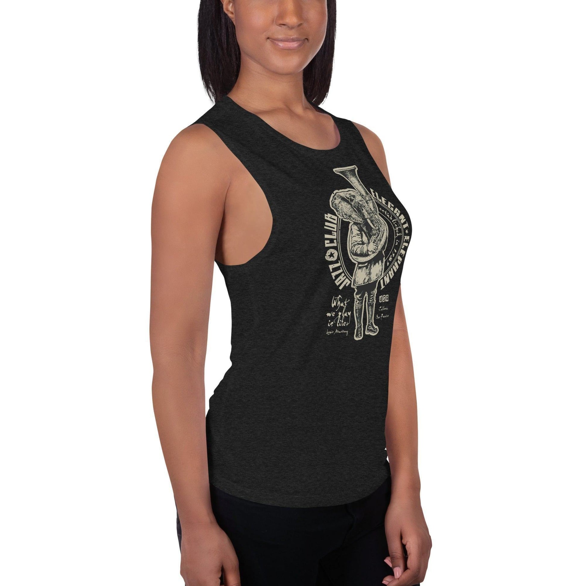 Elegant Elephant Damen Tank Top Tank Top 44.99 aktiv, angenehmes, atmungsaktiv, Ausschnitt, betont, Bewegungsfreiheit, breite, Club, Damen, Elegant, Elephant, enganliegend, Farben, Figur, Fitness, Frauen, Gym, Jazz, Look, Muscle, Must-have, Outfit, Polyester, Sommer, Tank, Top, Tragegefühl, Training, Träger, verschiedene, Viskose JLR Design