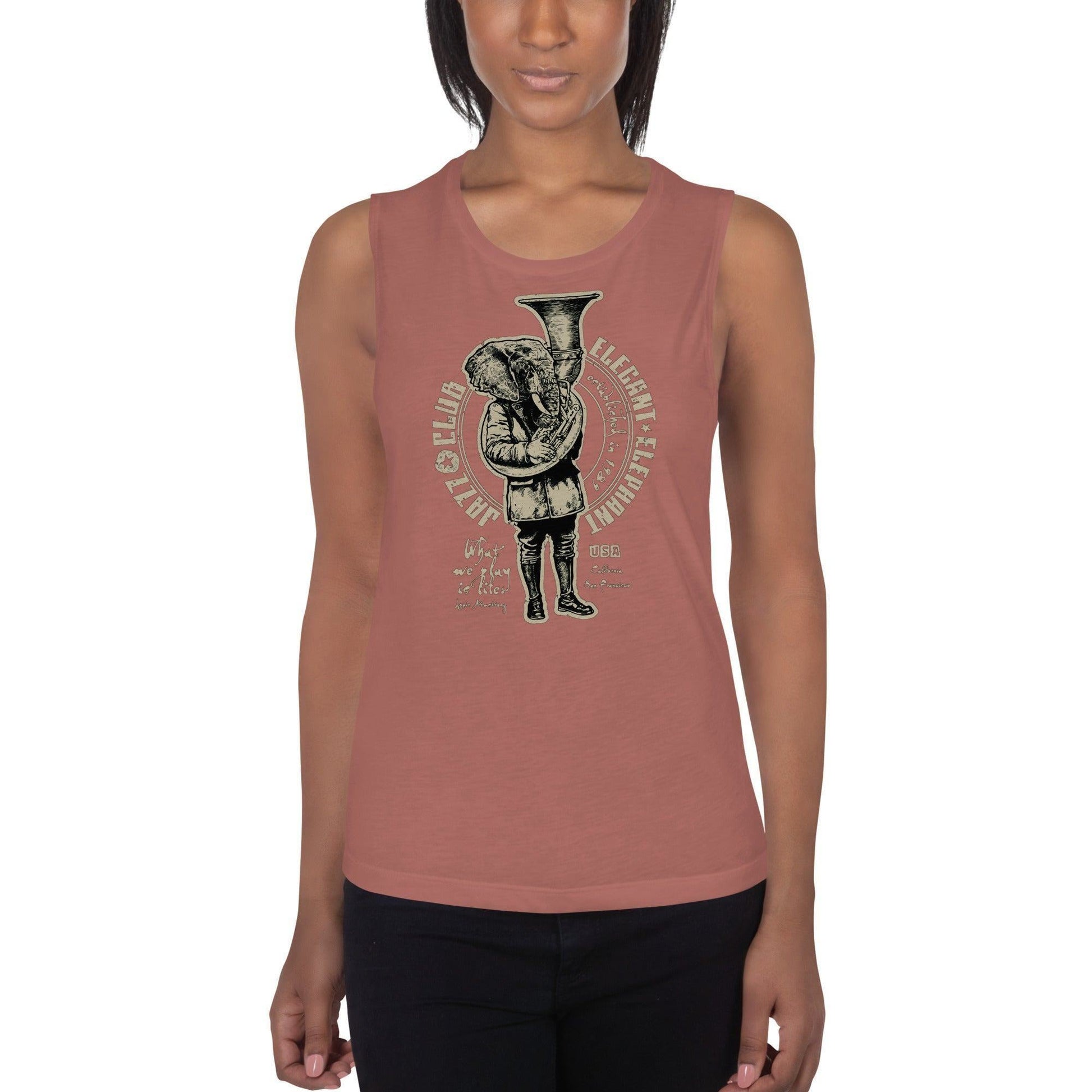 Elegant Elephant Damen Tank Top Tank Top 44.99 aktiv, angenehmes, atmungsaktiv, Ausschnitt, betont, Bewegungsfreiheit, breite, Club, Damen, Elegant, Elephant, enganliegend, Farben, Figur, Fitness, Frauen, Gym, Jazz, Look, Muscle, Must-have, Outfit, Polyester, Sommer, Tank, Top, Tragegefühl, Training, Träger, verschiedene, Viskose JLR Design