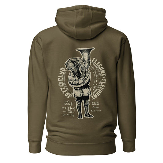 Elegant Elephant Hoodie Hoodie 49.99 angenehm, Außenseite, Baumwolle, Bündchen, Damen, elastische, Frau, Freizeitaktivitäten, gemütlich, Haut, Herren, Hoodie, ideal, Kapuzenpullover, Komfort, Kängurutasche, lässige, Mann, Material, optimaler, Passform, stylisch, Unisex, weiches JLR Design