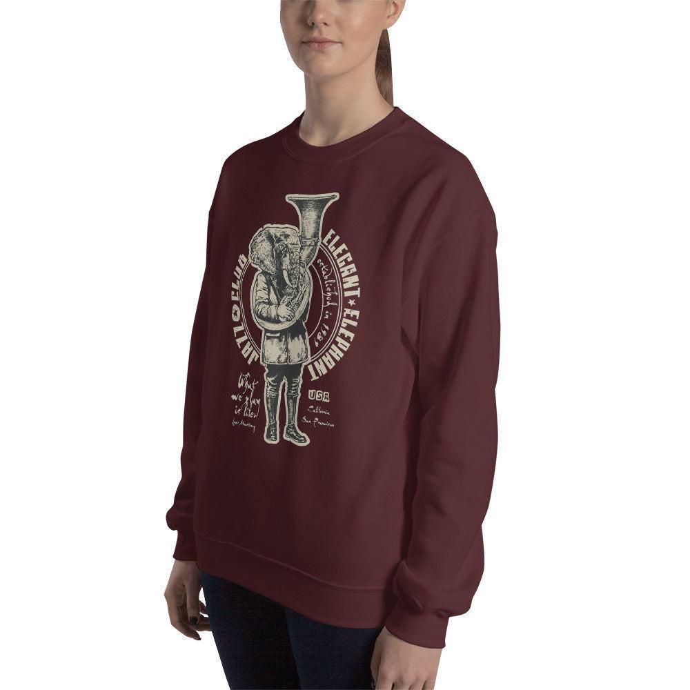 Elegant Elephant Pullover Pullover 39.99 Allrounder, angenehmes, Baumwolle, Begleiter, Club, Damen, Design, doppelnaht, Elegant, Elephant, feingesticktes, Fleece, Frau, hergestellt, Herren, hochwertige, Jazz, kalte, Kleiderschrank, kombinieren, kuschelig, lässiger, Mann, Outfit, Polyester, Pullover, Rippausschnitt, Saum, Schnitt, Tage, Trageerlebnis, Tragegefühl, vielseitig, warm, zeitloses, Ärmelbündchen JLR Design