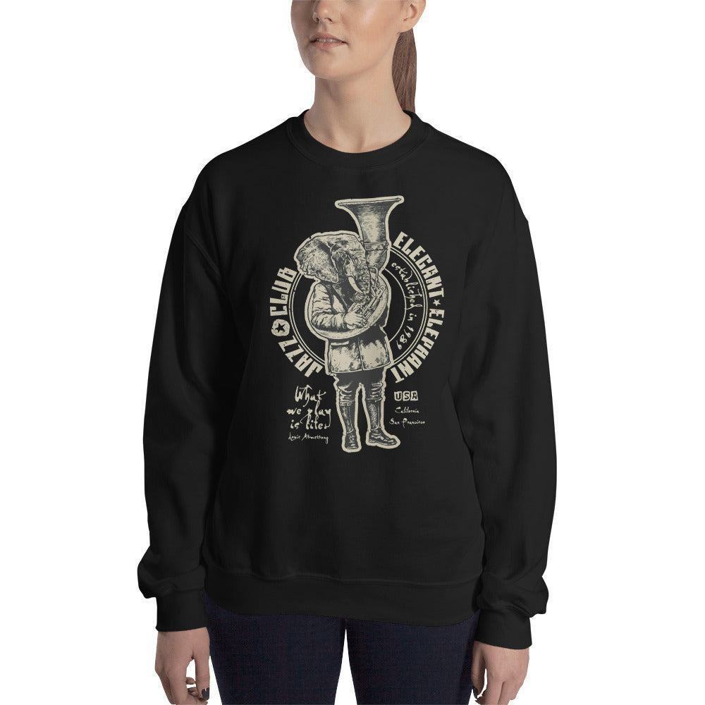 Elegant Elephant Pullover Pullover 39.99 Allrounder, angenehmes, Baumwolle, Begleiter, Club, Damen, Design, doppelnaht, Elegant, Elephant, feingesticktes, Fleece, Frau, hergestellt, Herren, hochwertige, Jazz, kalte, Kleiderschrank, kombinieren, kuschelig, lässiger, Mann, Outfit, Polyester, Pullover, Rippausschnitt, Saum, Schnitt, Tage, Trageerlebnis, Tragegefühl, vielseitig, warm, zeitloses, Ärmelbündchen JLR Design