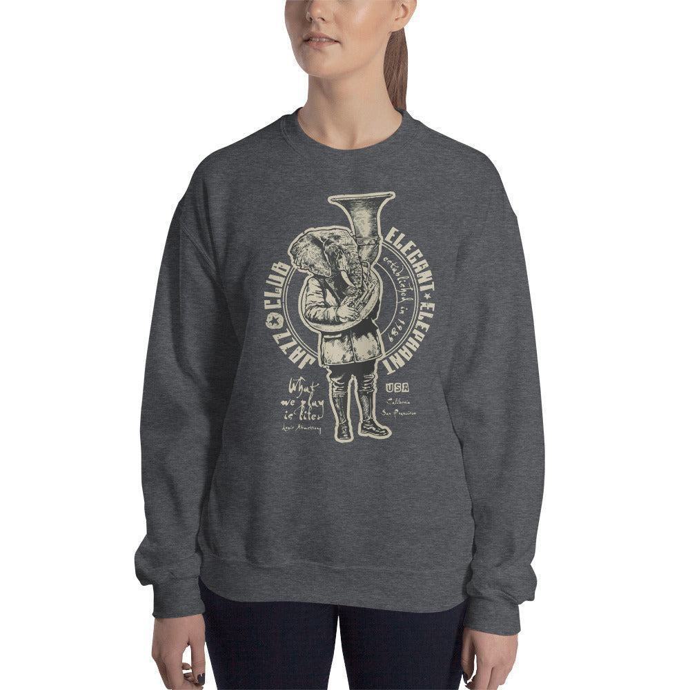 Elegant Elephant Pullover Pullover 39.99 Allrounder, angenehmes, Baumwolle, Begleiter, Club, Damen, Design, doppelnaht, Elegant, Elephant, feingesticktes, Fleece, Frau, hergestellt, Herren, hochwertige, Jazz, kalte, Kleiderschrank, kombinieren, kuschelig, lässiger, Mann, Outfit, Polyester, Pullover, Rippausschnitt, Saum, Schnitt, Tage, Trageerlebnis, Tragegefühl, vielseitig, warm, zeitloses, Ärmelbündchen JLR Design