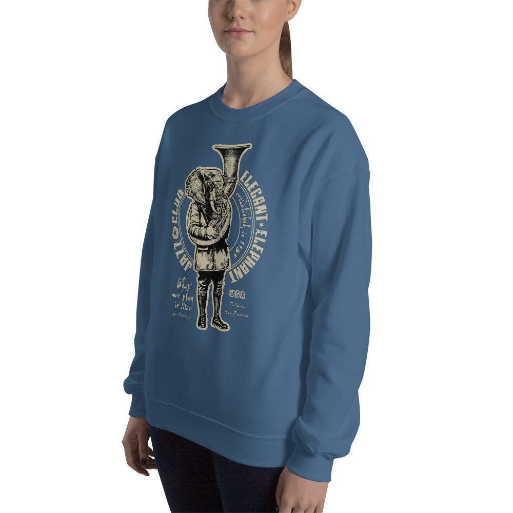 Elegant Elephant Pullover Pullover 39.99 Allrounder, angenehmes, Baumwolle, Begleiter, Club, Damen, Design, doppelnaht, Elegant, Elephant, feingesticktes, Fleece, Frau, hergestellt, Herren, hochwertige, Jazz, kalte, Kleiderschrank, kombinieren, kuschelig, lässiger, Mann, Outfit, Polyester, Pullover, Rippausschnitt, Saum, Schnitt, Tage, Trageerlebnis, Tragegefühl, vielseitig, warm, zeitloses, Ärmelbündchen JLR Design