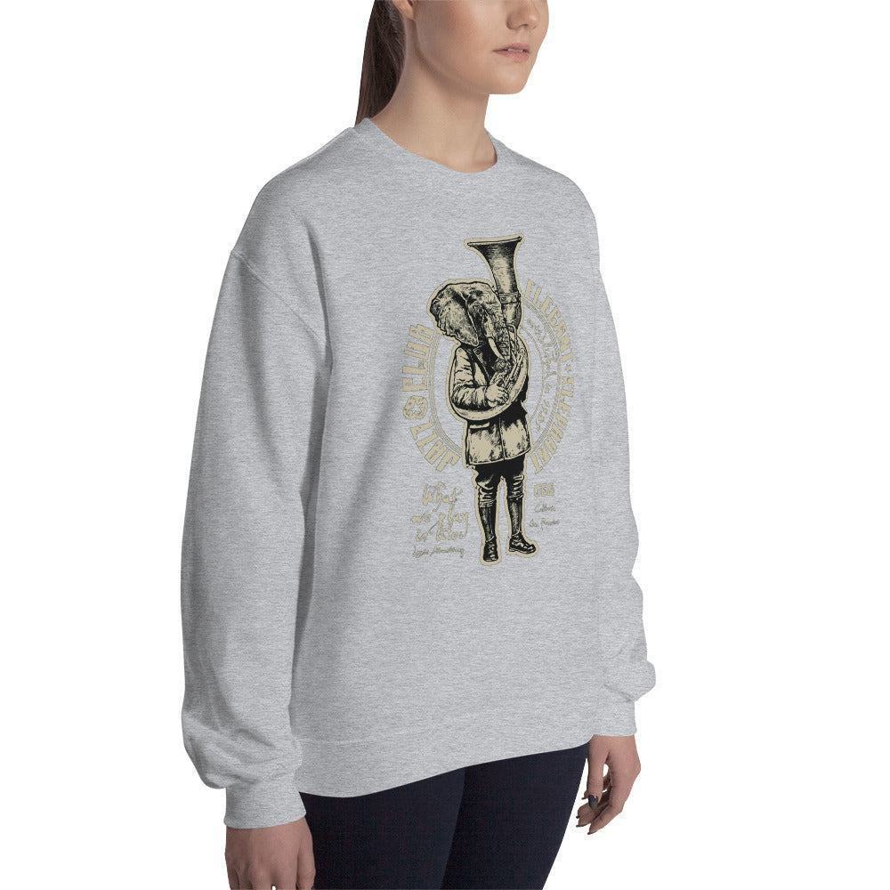 Elegant Elephant Pullover Pullover 39.99 Allrounder, angenehmes, Baumwolle, Begleiter, Club, Damen, Design, doppelnaht, Elegant, Elephant, feingesticktes, Fleece, Frau, hergestellt, Herren, hochwertige, Jazz, kalte, Kleiderschrank, kombinieren, kuschelig, lässiger, Mann, Outfit, Polyester, Pullover, Rippausschnitt, Saum, Schnitt, Tage, Trageerlebnis, Tragegefühl, vielseitig, warm, zeitloses, Ärmelbündchen JLR Design