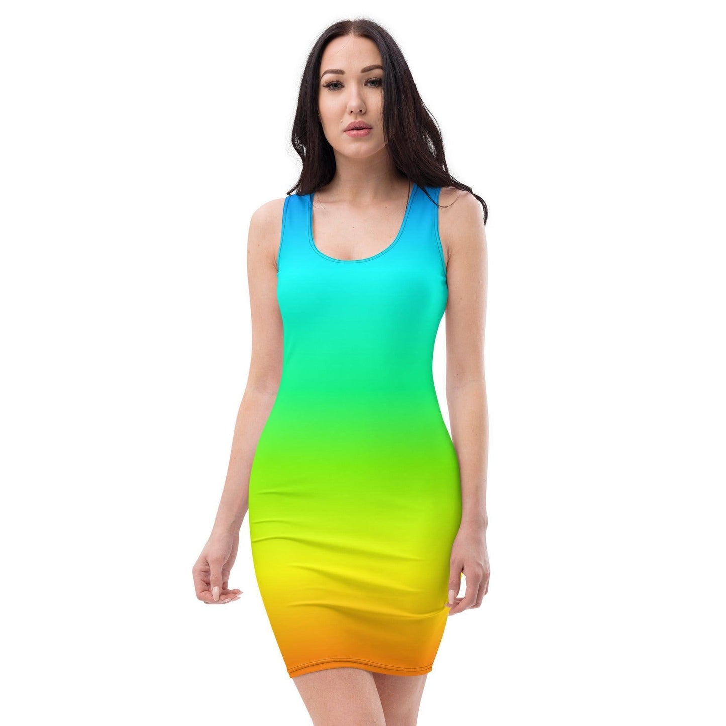 Elegantes Rainbow Kleid Kleid 54.99 Abendkleid, Damen, Dress, Elastan, Elegant, Enganliegend, Fashion, Figurbetont, Frau, Kleid, Kurven, Longdress, Mikrofasergarn, Mode, modisch, Muster, Passform, Pattern, Polyester, rainbow, regenbogen, Sexy, Statement, Stretch, Style, Vier, Wege JLR Design