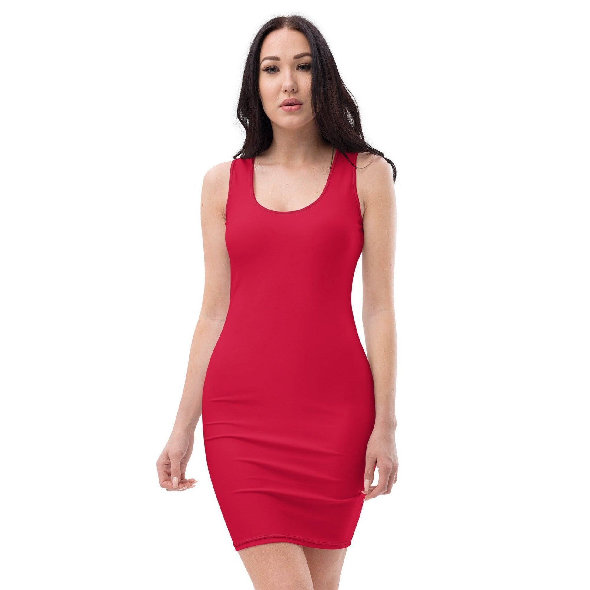 Enganliegendes Crimson Kleid -- Enganliegendes Crimson Kleid - undefined Kleid | JLR Design