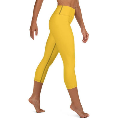 Gelbe Damen Yoga Capri Leggings Yoga Capri Leggings 49.99 Bewebungsfreiheit, Bewegung, Bund, Capri, Damen, Design, einfarbig, Elastan, Fashion, Fitness, Fitnessstudio, Flacher, gelb, Gummizug, Gym, hochwertig, Körper, Leggings, Material, Mode, Polyester, Saum, Session, Sport, Streetwear, Style, USF50, Vier-Wege-Stretch, Wadenlang, yellow, Yoga JLR Design