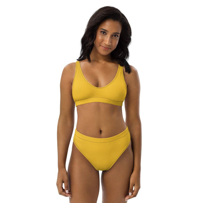 Gelber High Waist Bikini Bikini 49.99 Bikini, Design, einfarbig, Einlagen, Elastan, Fashion, gelb, GRS, High, Mode, Passform, Polyester, Style, UPF50, Waist, yellow, zweilagig, zweitilig, Ökotex JLR Design