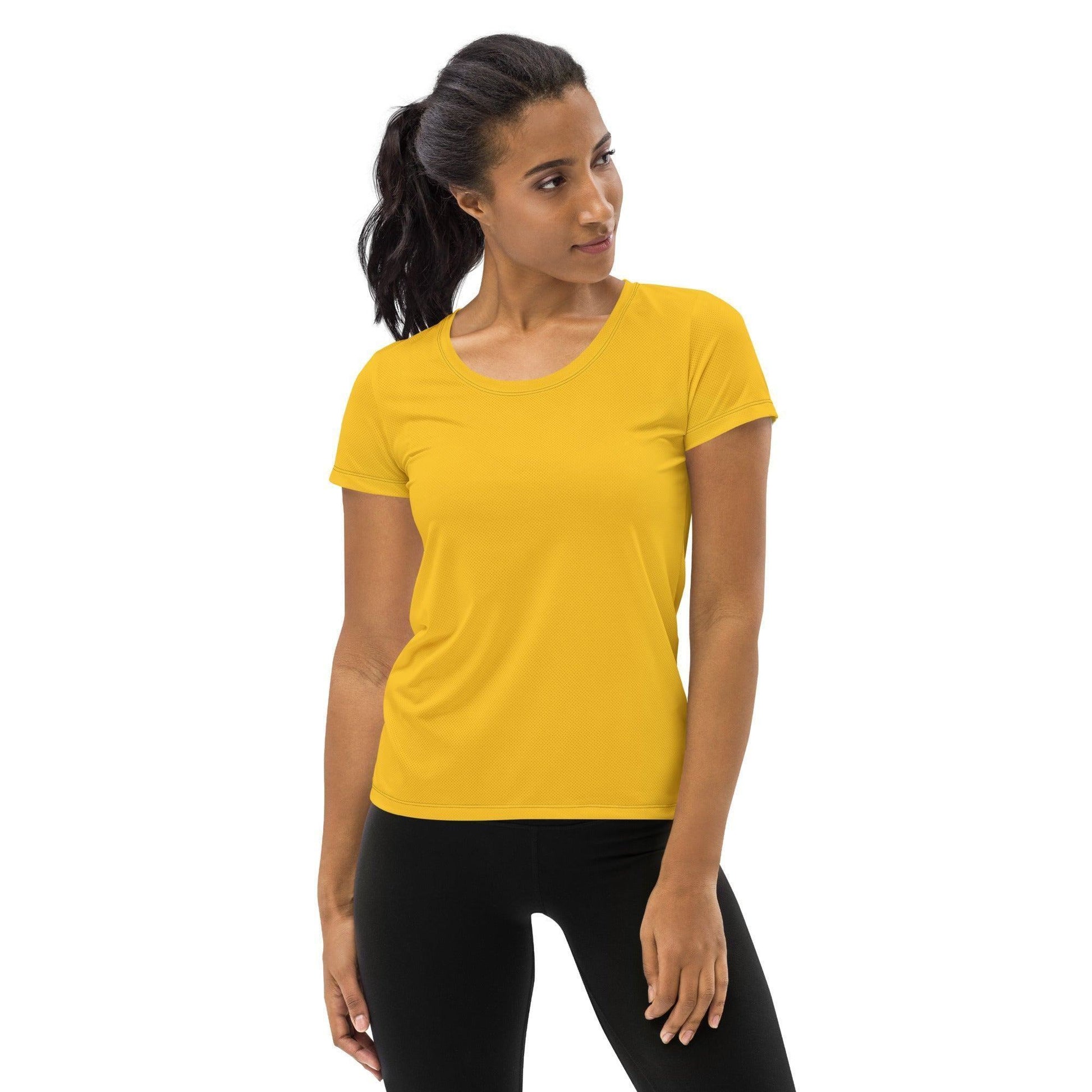 Gelbes Sport T-Shirt für Damen -- Gelbes Sport T-Shirt für Damen - undefined Sport T-Shirt | JLR Design