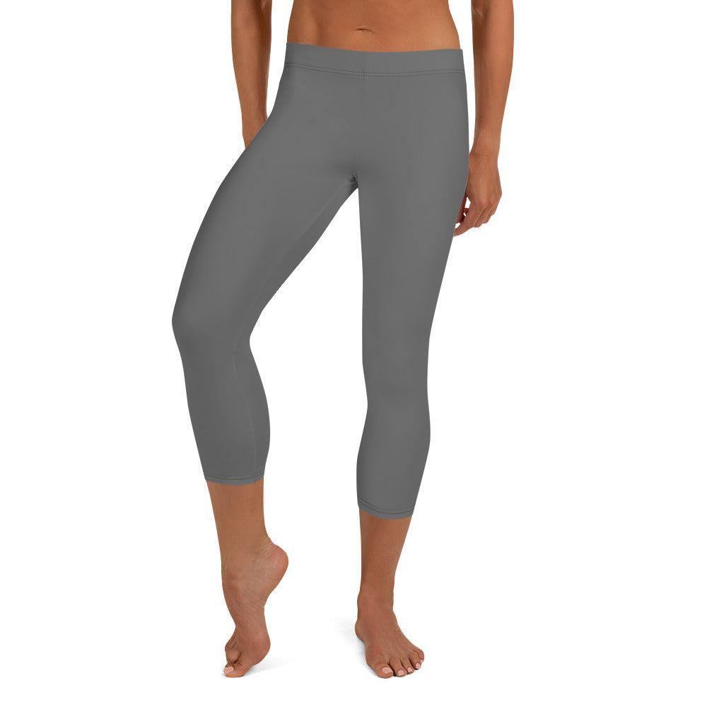 Graue Damen Capri Leggings Capri Leggings 49.99 Alltag, bequem, Capri, Damen, Design, einfarbig, Elastan, enganliegend, entspannen, Leggings, Mikrofasergarn, Mode, modisch, Outdoor, Passform, Polyester, Sport, Stil, Style, USF50, verkürzt, vielseitig, Vier-Wege-Stretch JLR Design