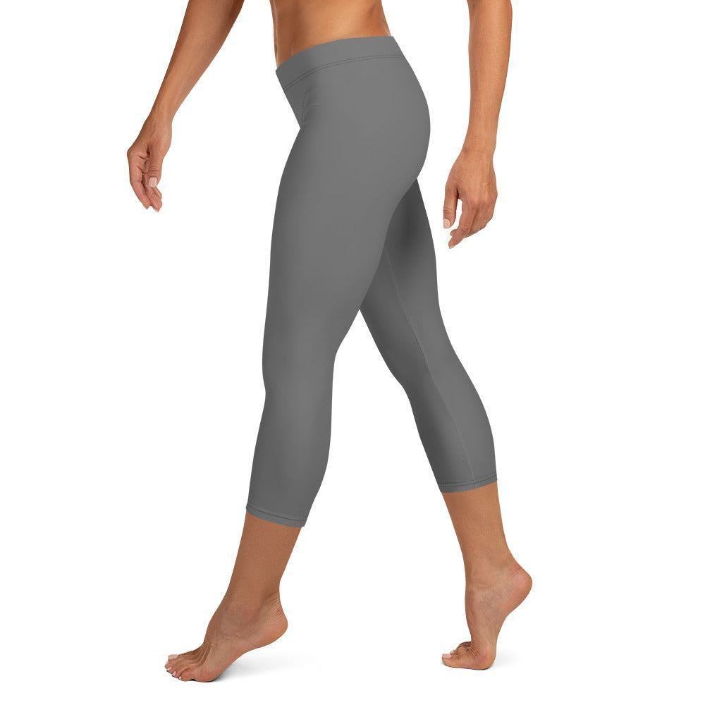 Graue Damen Capri Leggings Capri Leggings 49.99 Alltag, bequem, Capri, Damen, Design, einfarbig, Elastan, enganliegend, entspannen, Leggings, Mikrofasergarn, Mode, modisch, Outdoor, Passform, Polyester, Sport, Stil, Style, USF50, verkürzt, vielseitig, Vier-Wege-Stretch JLR Design