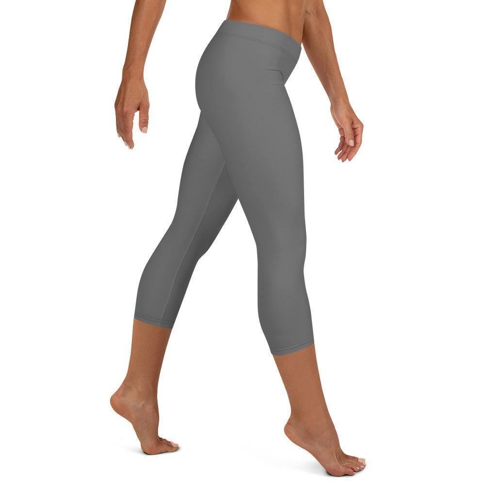 Graue Damen Capri Leggings Capri Leggings 49.99 Alltag, bequem, Capri, Damen, Design, einfarbig, Elastan, enganliegend, entspannen, Leggings, Mikrofasergarn, Mode, modisch, Outdoor, Passform, Polyester, Sport, Stil, Style, USF50, verkürzt, vielseitig, Vier-Wege-Stretch JLR Design