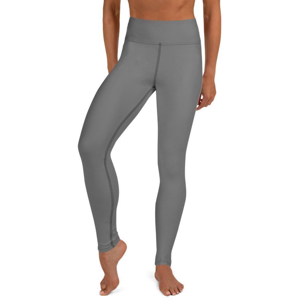 Graue Damen Yoga Leggings Yoga Leggings 54.99 atmungsaktiv, Damen, einfarbig, Elastan, Fitness, Flexibilität, fließend, gleiten, grau, grey, Gummizug, High, Hüftbewegungen, kompression, Leggings, Mikrofasergarn, Polyester, Posen, Schutzfaktor, Sport, Stretch, Studio, stylisch, UV, Vier-Wege-Stretch, Waist, Yoga JLR Design