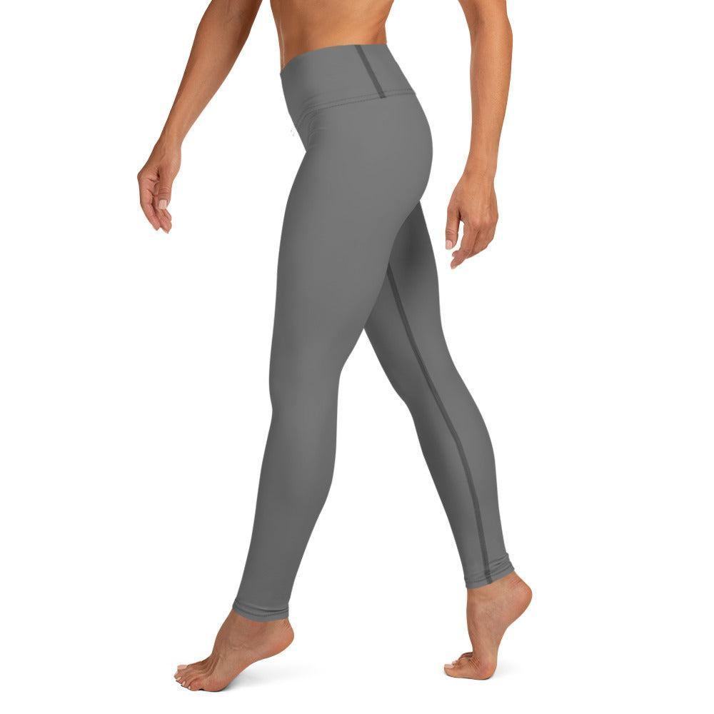 Graue Damen Yoga Leggings Yoga Leggings 54.99 atmungsaktiv, Damen, einfarbig, Elastan, Fitness, Flexibilität, fließend, gleiten, grau, grey, Gummizug, High, Hüftbewegungen, kompression, Leggings, Mikrofasergarn, Polyester, Posen, Schutzfaktor, Sport, Stretch, Studio, stylisch, UV, Vier-Wege-Stretch, Waist, Yoga JLR Design