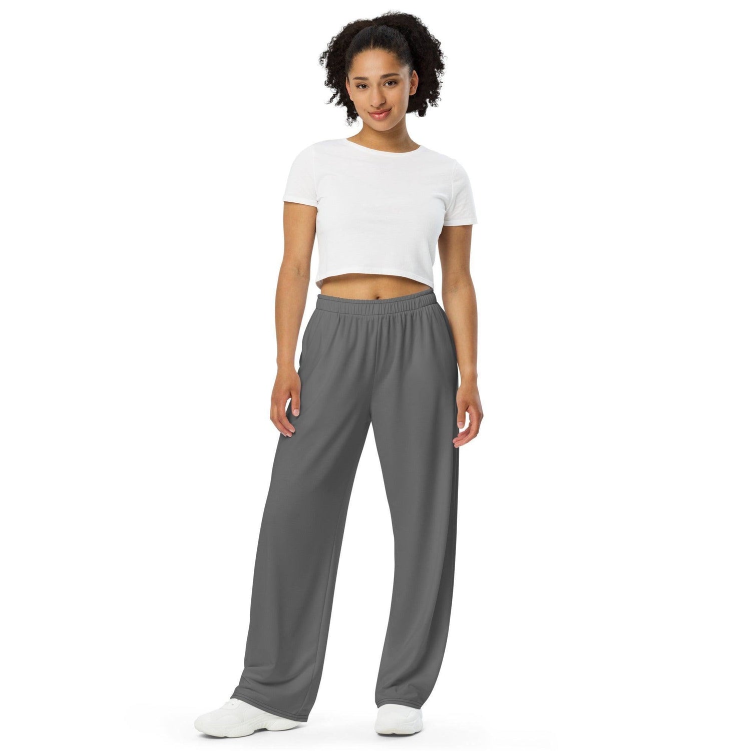 Graue Hose mit weitem Bein Hose mit weitem Bein 53.99 atmungsaktiv, Bein, beont, Bewegungsfreiheit, einfarbig, Elastan, Figur, grau, grey, Hose, Komfort, Kordelzug, leicht, Look, Loungewear, luftige, lässig, OEKOTEX100, optisch, Passform, Polyester, Pyjama, Seitentaschen, Sommer, Stoff, stretch, Taille, weitem JLR Design