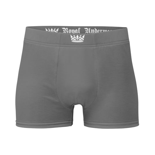 Graue Royal Underwear Boxershorts Boxershorts 44.99 Boxer, Boxershorts, Brief, dehnbar, einfarbig, Einlage, Elastan, ganztägig, gefütterte, grau, grey, Halt, Herren, keine, Komfort, Mid-Waist, Overlock, Paneele, Polyester, Royal, Rückennaht, Underwear, Vordertasche, weich, Überdecknaht JLR Design